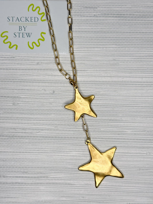 Judith Double Star Necklace