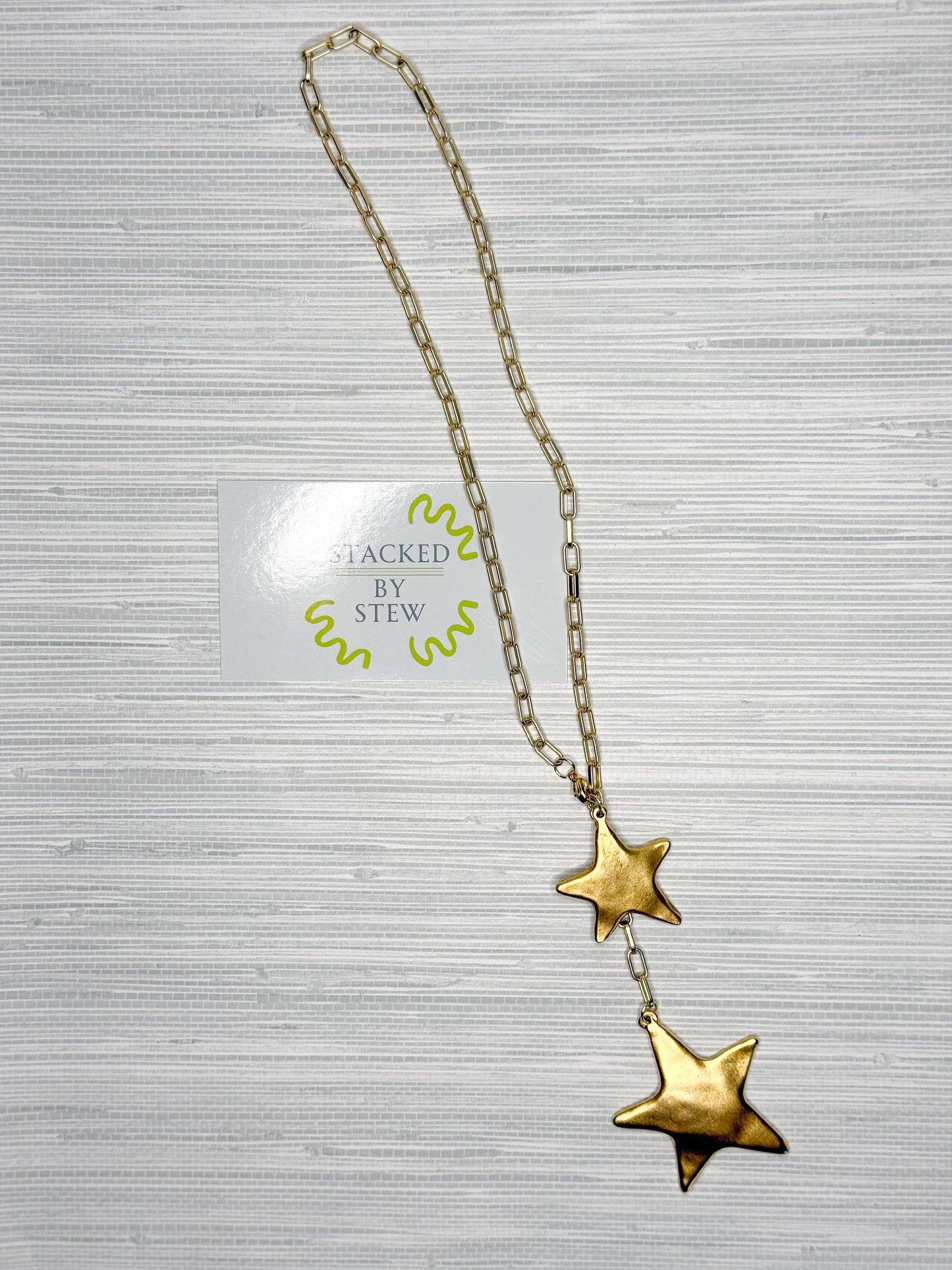 Judith Double Star Necklace