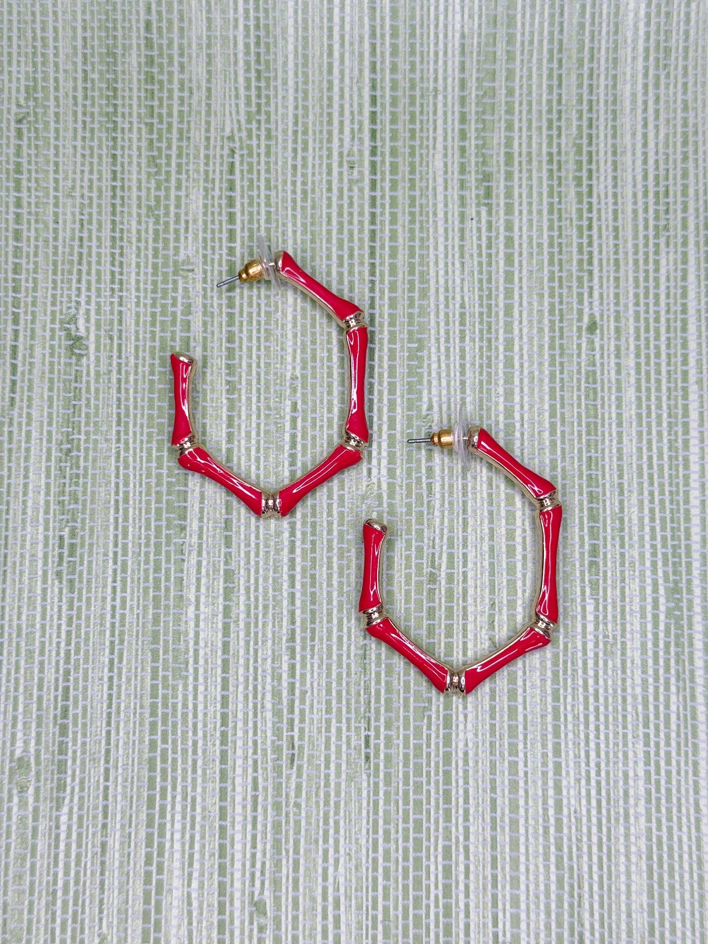 Sally Earrings Red