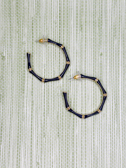 Sally Earrings Navy