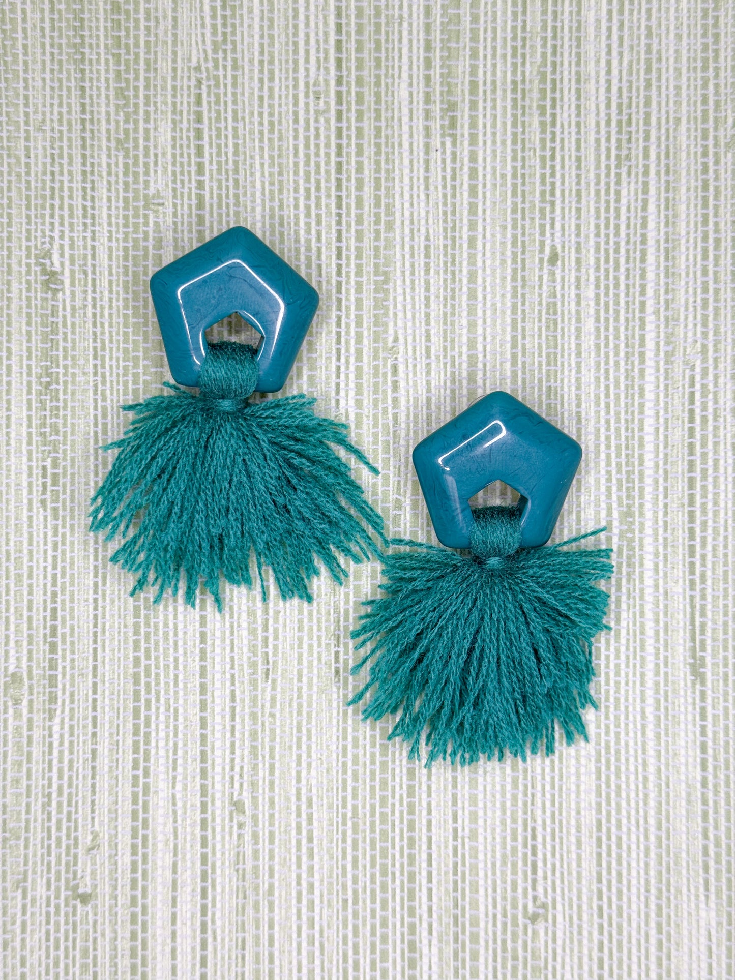 Luca Earrings Green