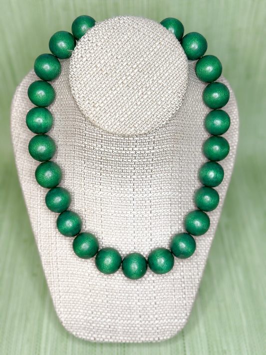 Gumball Necklace Kelly Green