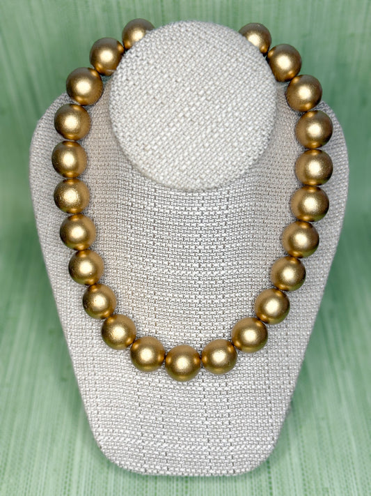 Gumball Necklace Gold