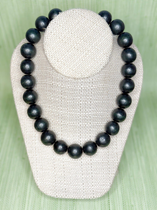 Gumball Necklace Jet Black