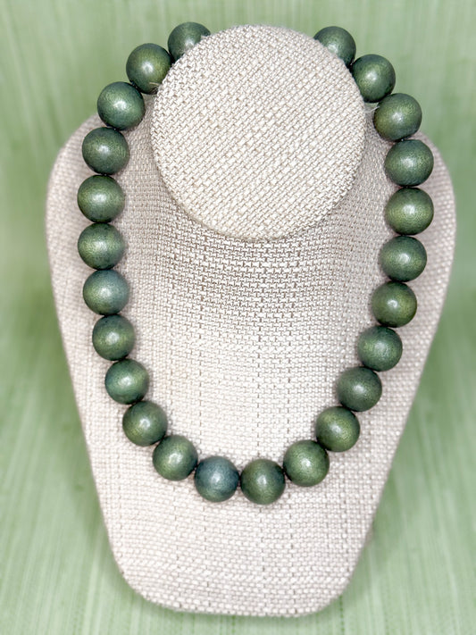 Gumball Necklace Army Green