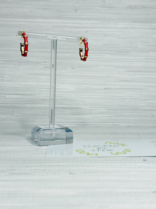 Joy Earrings Red