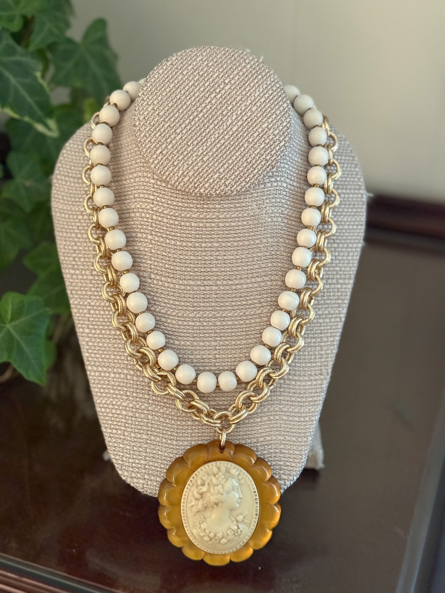 Antique Brooch Necklace