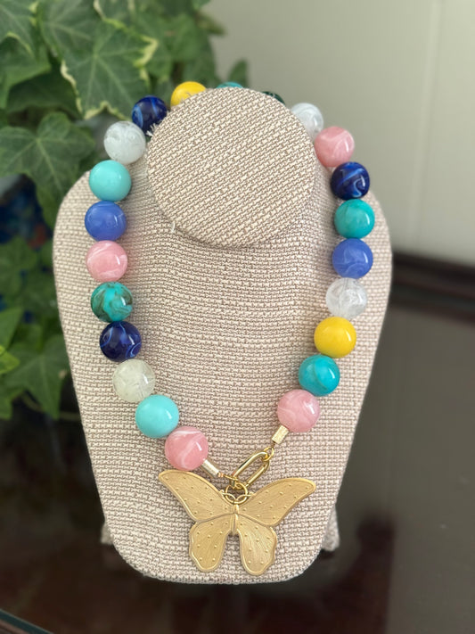 Harrington Necklace Pink Multi