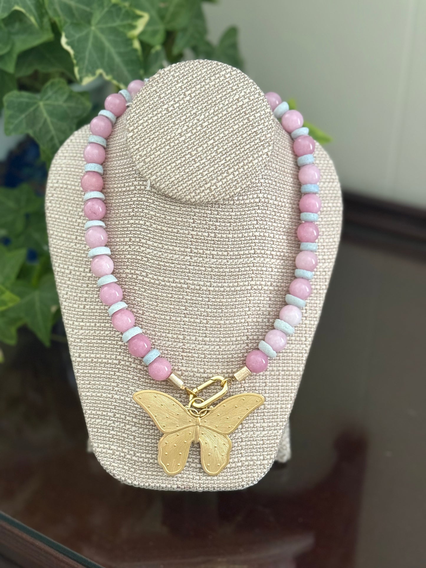 Herndon Necklace Pink/Blue