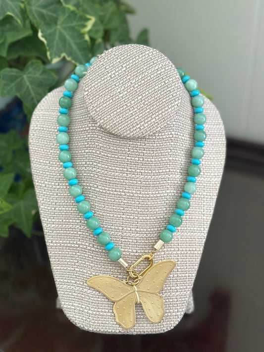 Herndon Necklace Seafoam/Turquoise