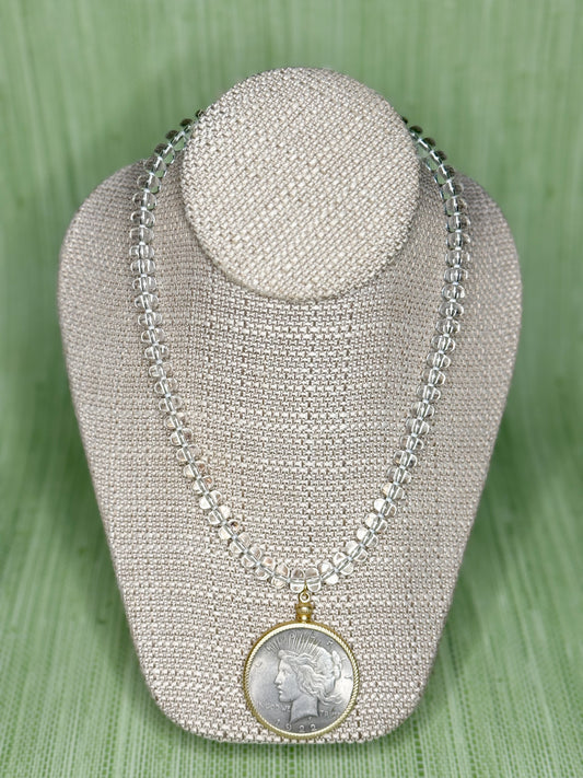 Acrylic Catherine Coin Necklace