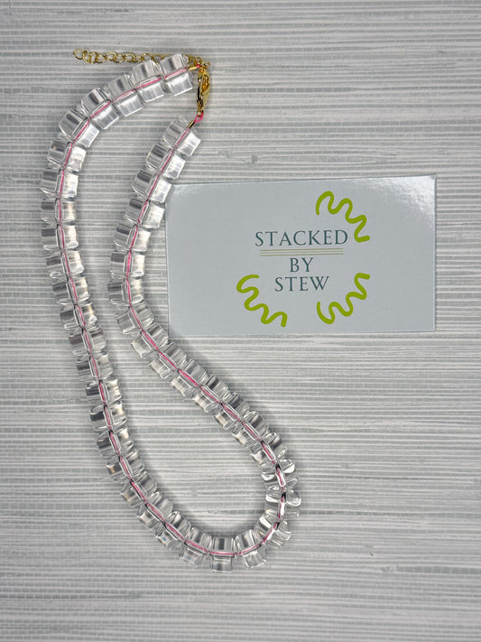 Harper Necklace Pink Quartz
