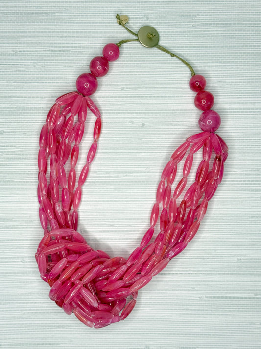 Magan Necklace Pink