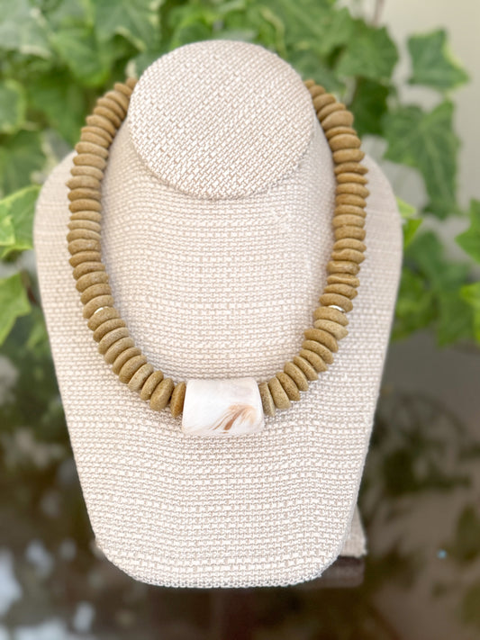 Bowen Necklace Taupe *WHOLESALE*