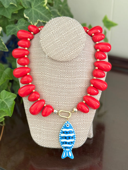 Wewers Necklace Red