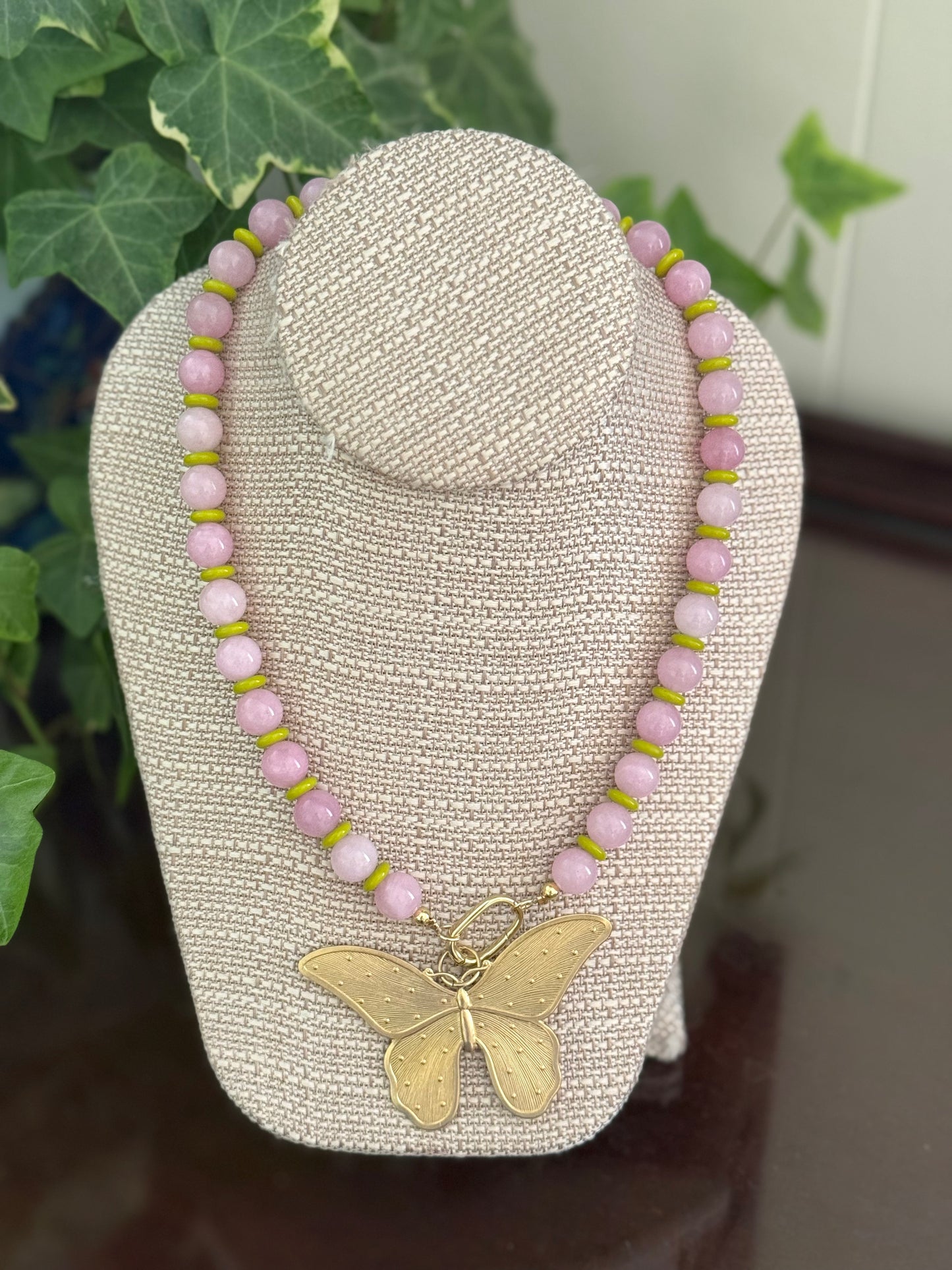Herndon Necklace Pink/Lime