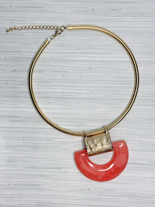 Jacie Necklace - Coral