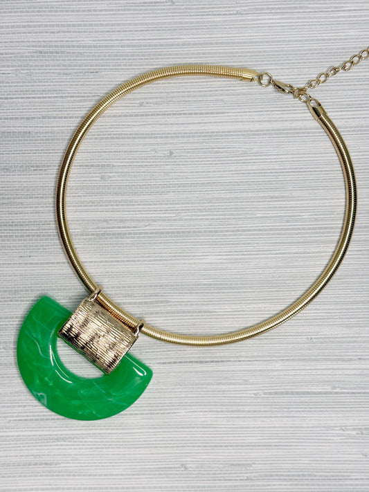 Jacie Necklace - Kelly Green