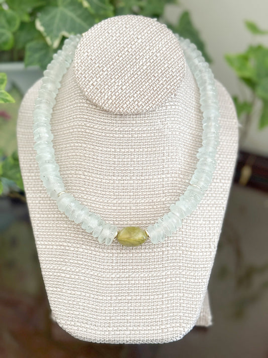 Bowen Necklace Seaglass Clear *WHOLESALE*