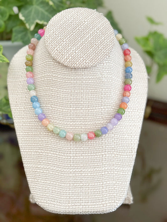 Quartz Gumball Necklace Mini Multi