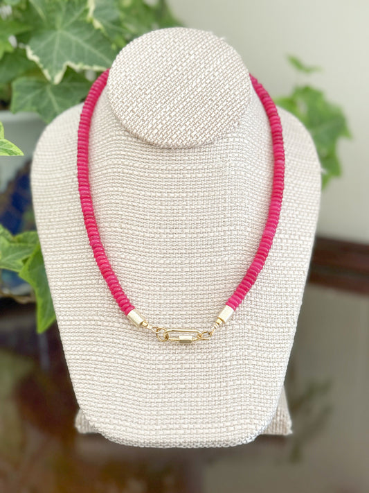 Ellis Necklace Hot Pink *WHOLESALE*