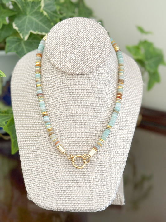 Lane Necklace Seafoam Multi *WHOLESALE*