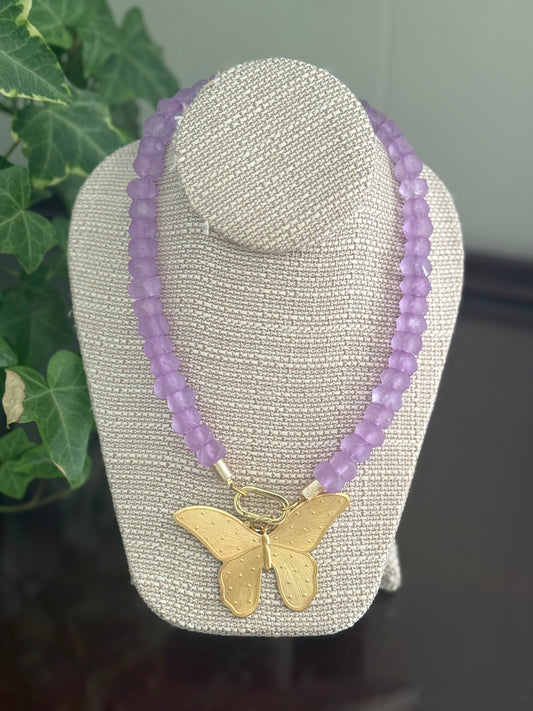 Carisa Necklace Lavender