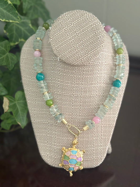 Lauren Necklace Clear Seaglass