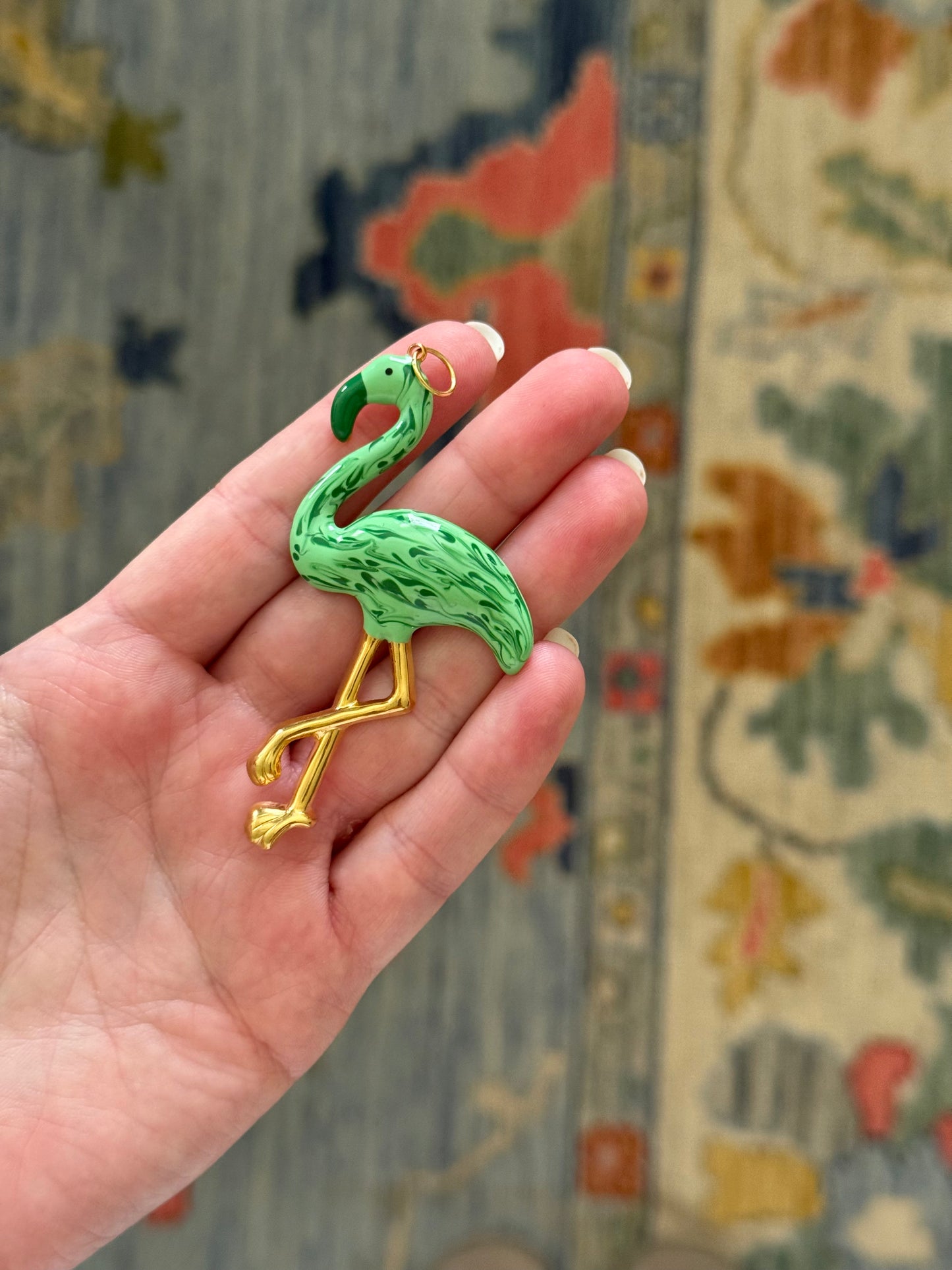 Flamingo Charm Green