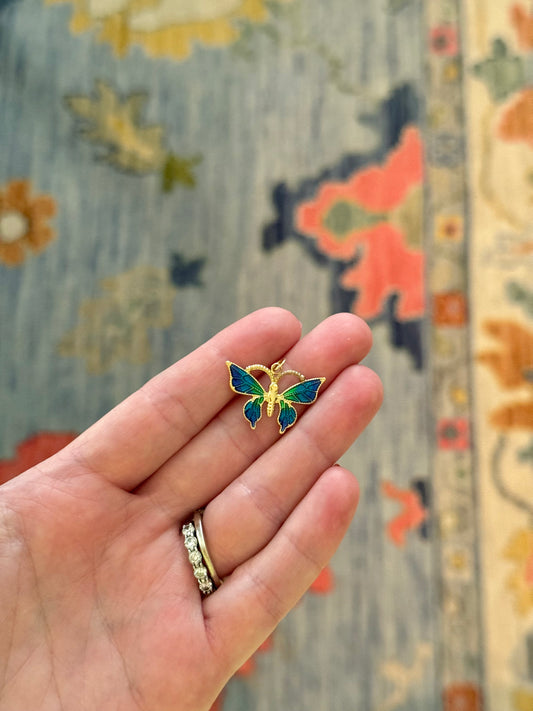 Multi Butterfly Dark Blue