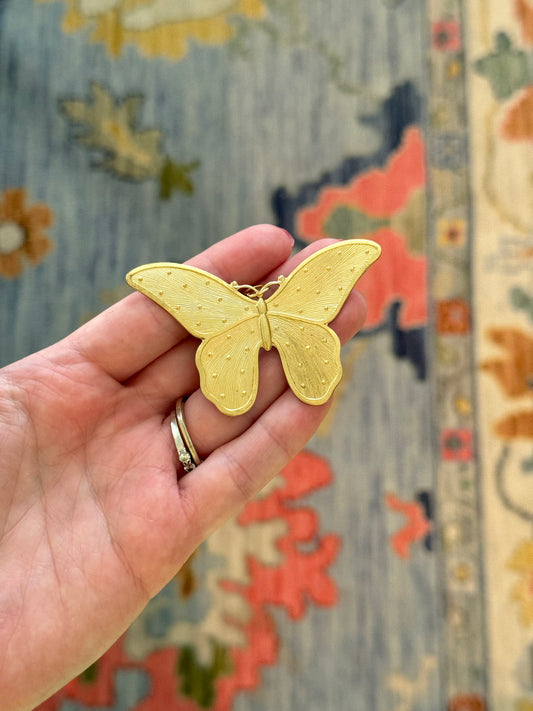 Polka Dot Butterfly Charm