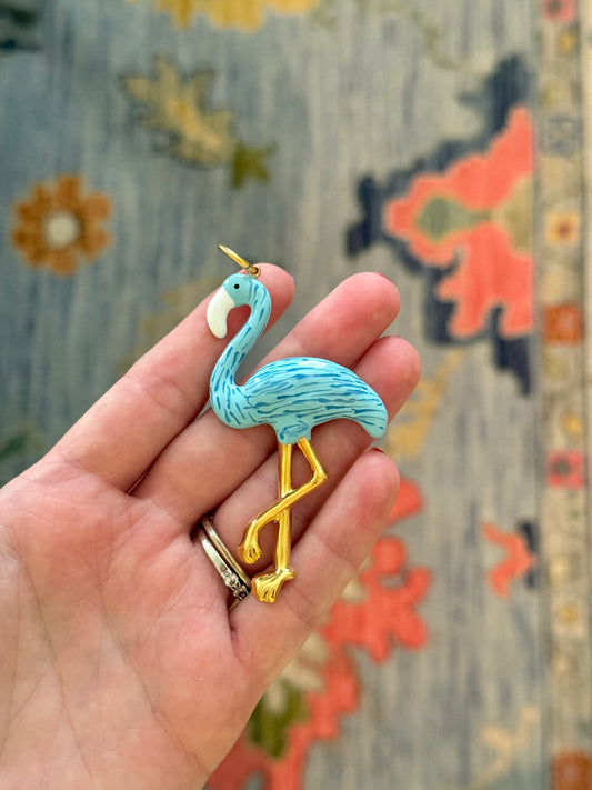 Flamingo Charm Blue