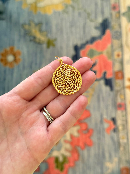 Gold Gilded Charm