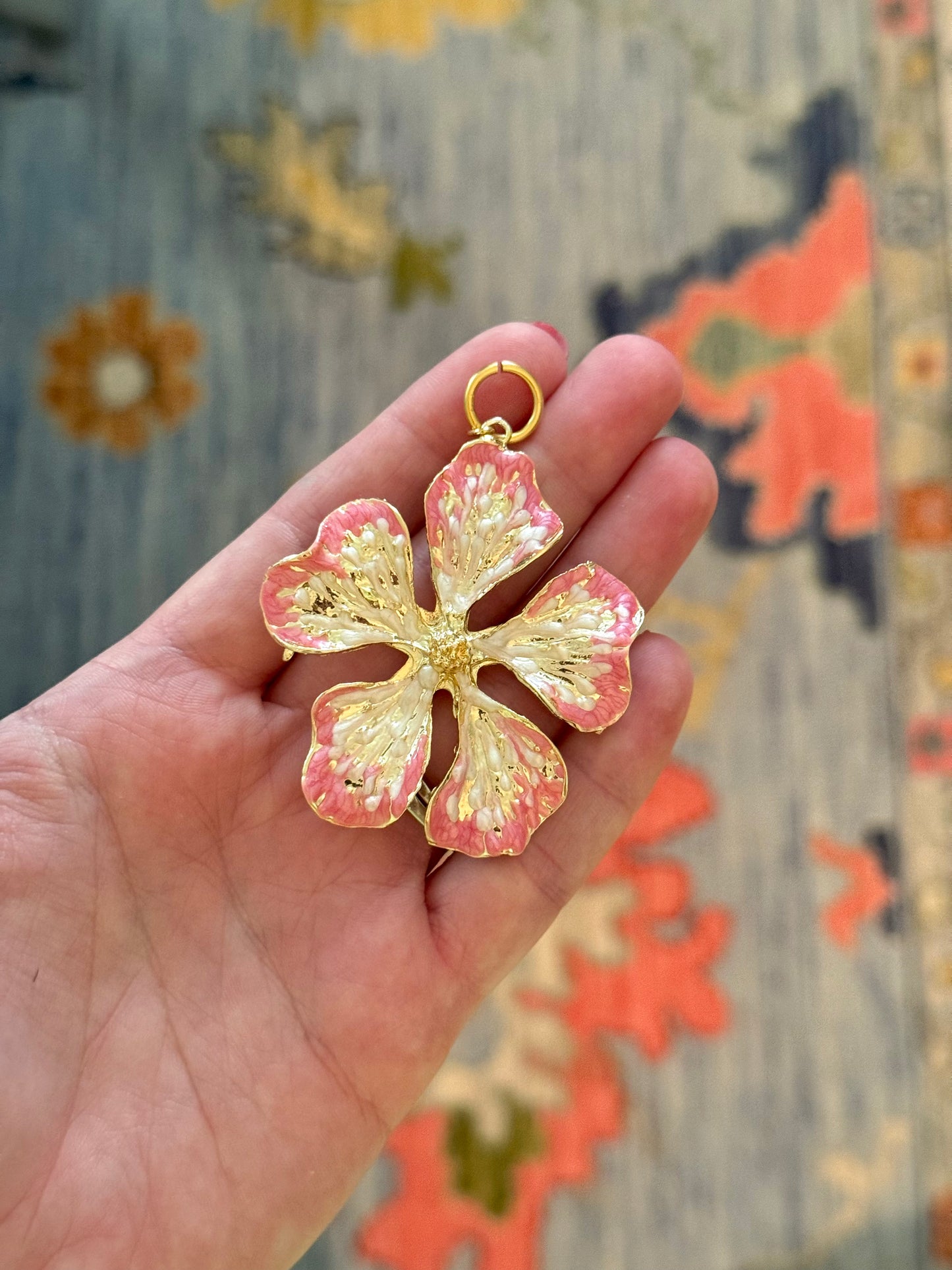 Pink Flower Charm