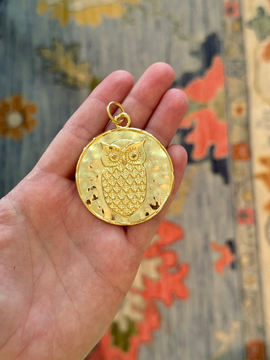 Golden Owl Charm