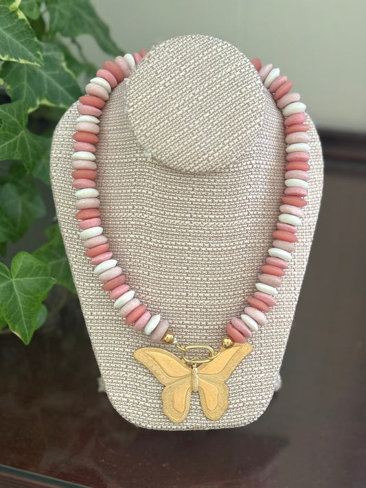 Brennan Necklace Pink