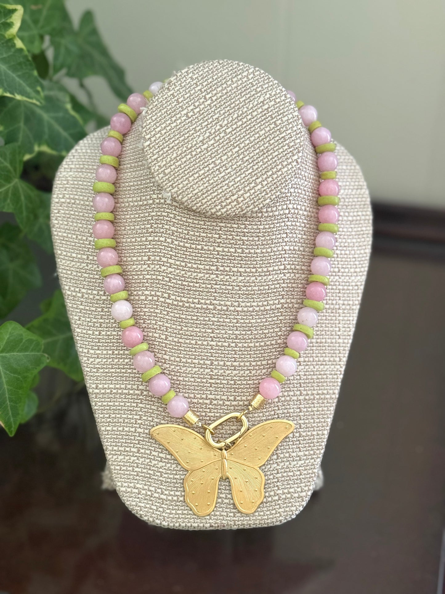 Herndon Necklace Pink/Lime