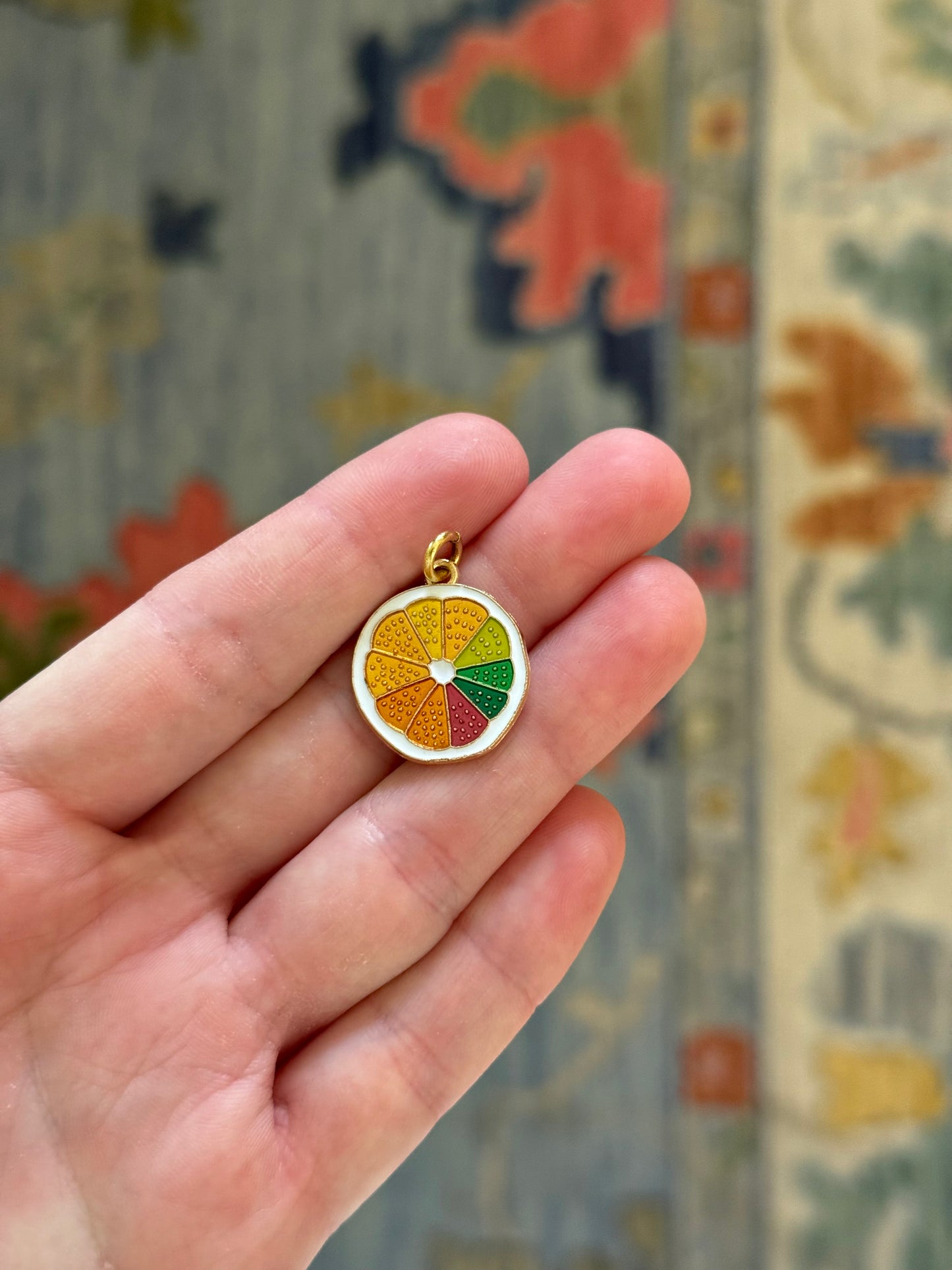 Citrus Slice Charm