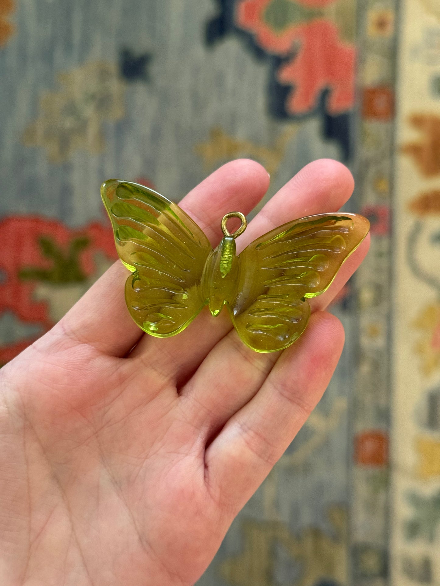 Stacked Exclusive Green Butterfly Charm
