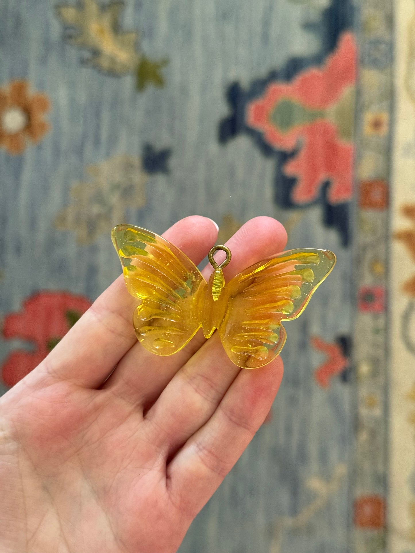 Stacked Exclusive Yellow Butterfly Charm