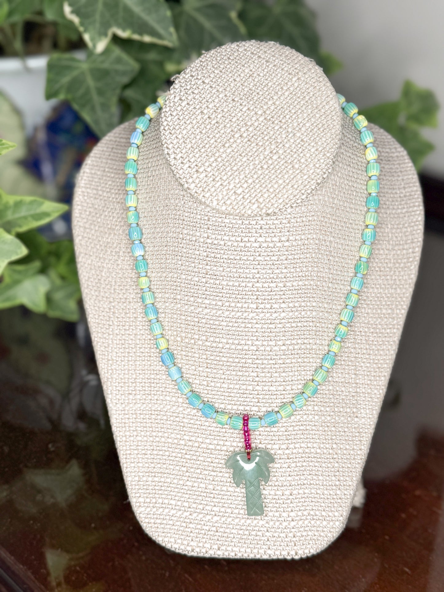 Jenny Necklace Blue/Citron