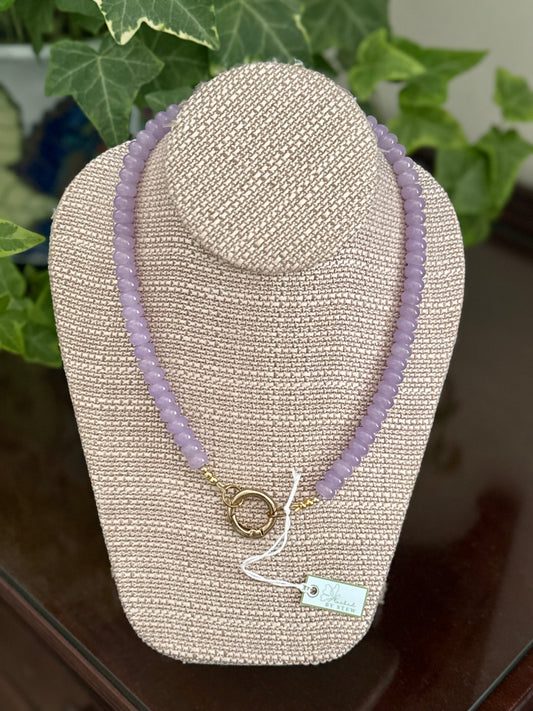 Candy Bead Necklace Purple
