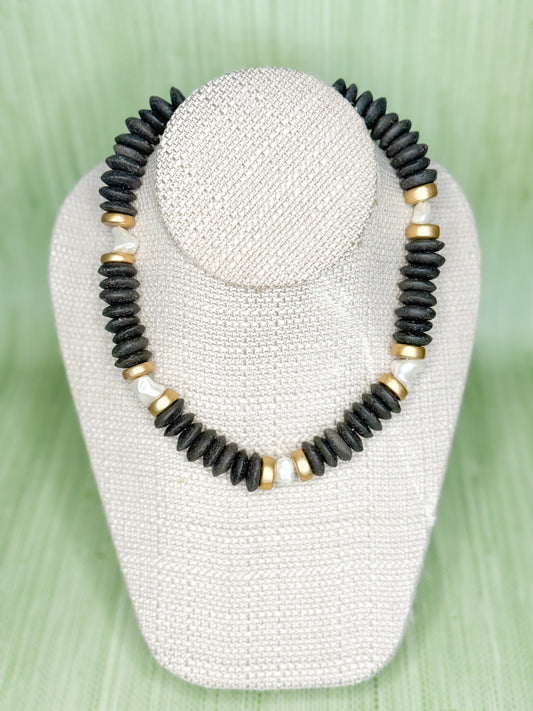 Clack Necklace Black