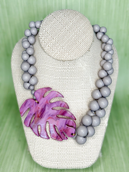 Stone Necklace Lavender