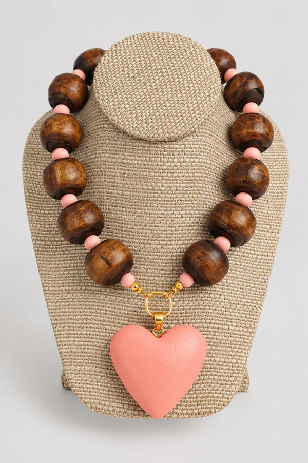 Robbins Necklace Pink
