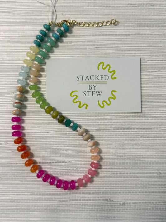 Cameron Necklace White Multi