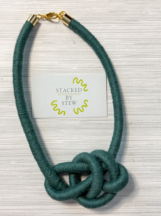 Knotty Necklace Turquoise