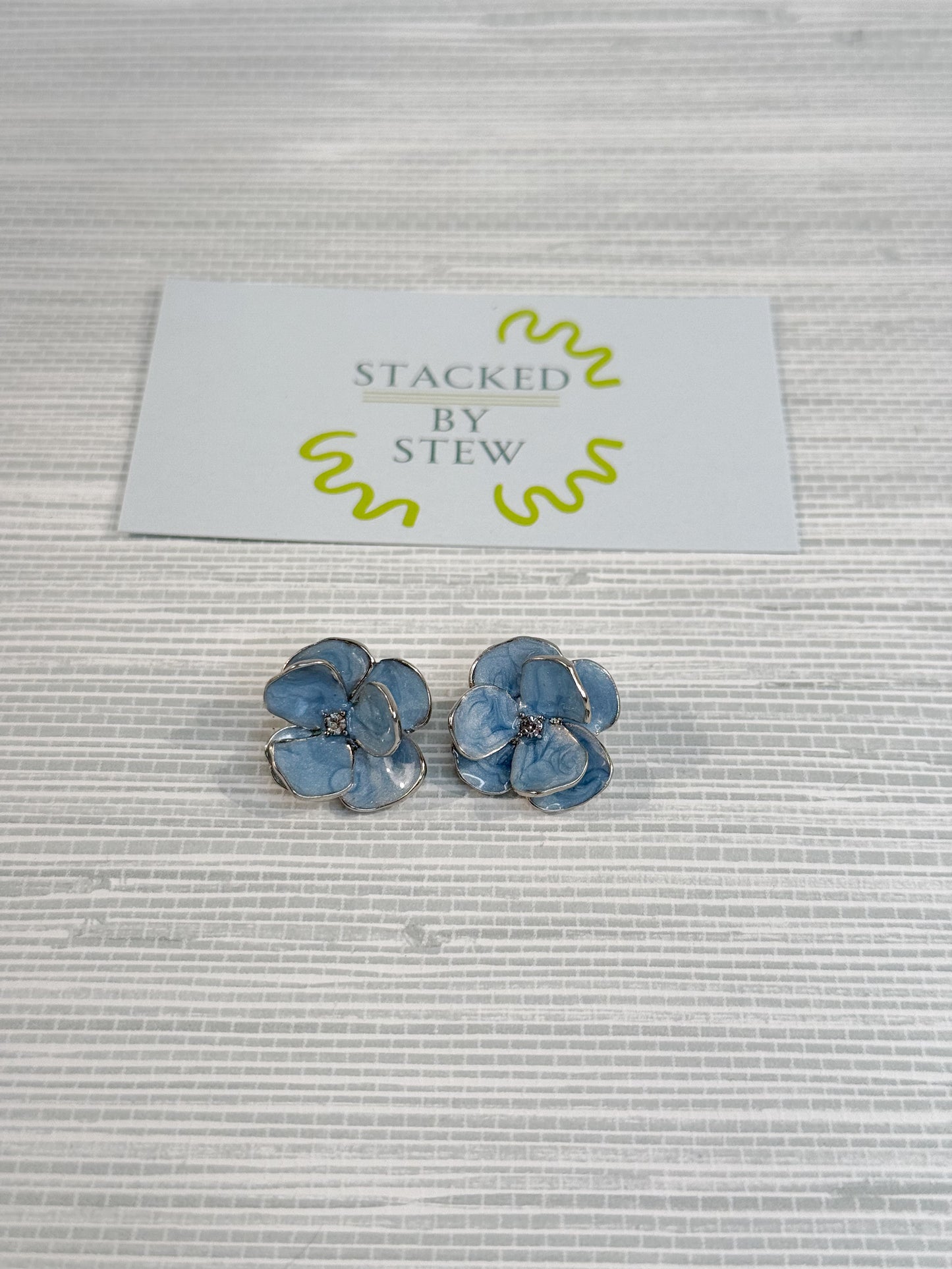 Kali Hand Painted Flower Earrings