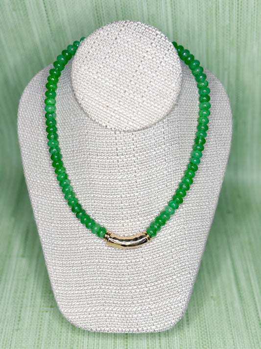 Candy Bead Necklace Green