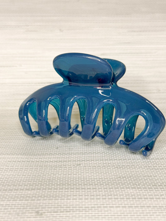 Retro Claw Clip Blue